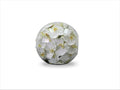 12" Crosswinds vase with white orchids