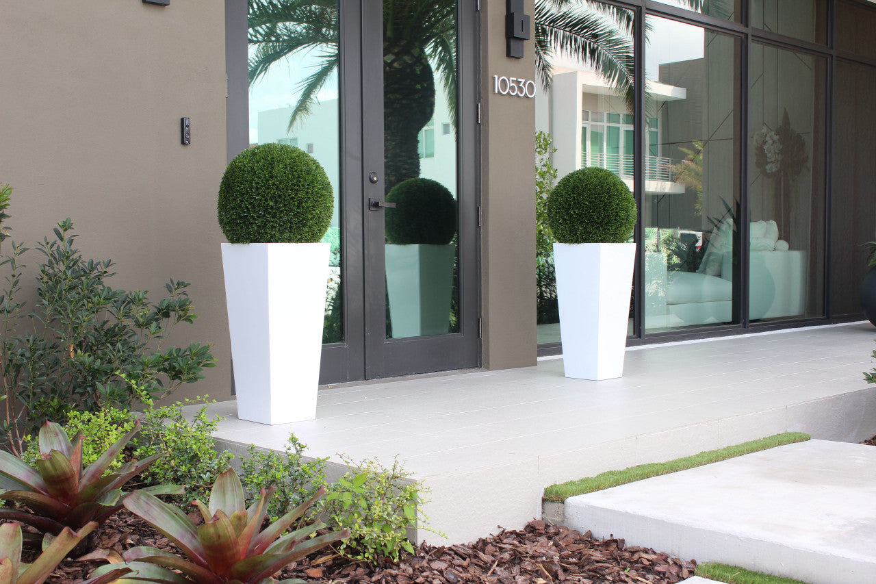 20" Topiary with Medium Beau Fiberglass Vase