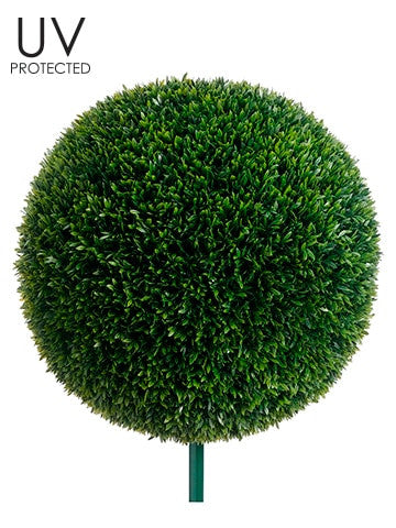 20" UV Protected Tea Leaf Ball with 10" Metal Pole Green