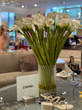 Cala Lilies in 12" Glass Cylinder