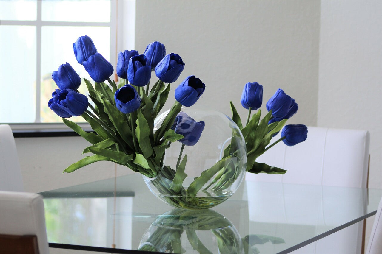Vase Crosswinds aux tulipes