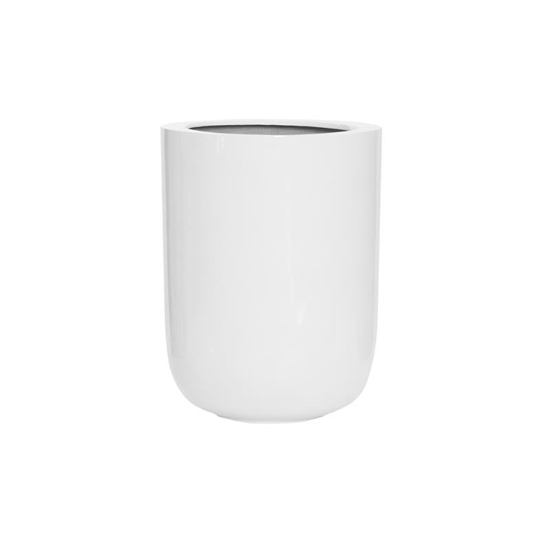 Dice L fibre de verre blanc brillant