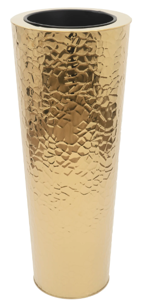 Gold Finish Floor Planter