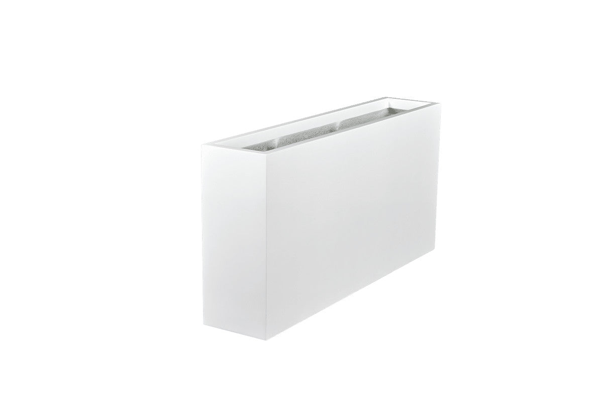 Cache-pot rectangulaire étroit Milano