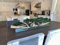 Trailing Cedar Bonsai on 48" Glass Plate Planter