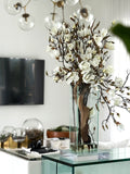 White Magnolias in 20" Tall Casa Moderna